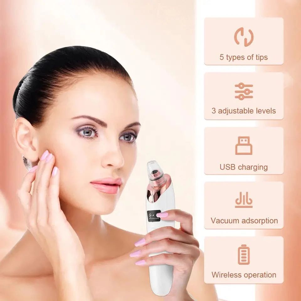 5 In 1 Electric Blackhead Acne Oil Remover