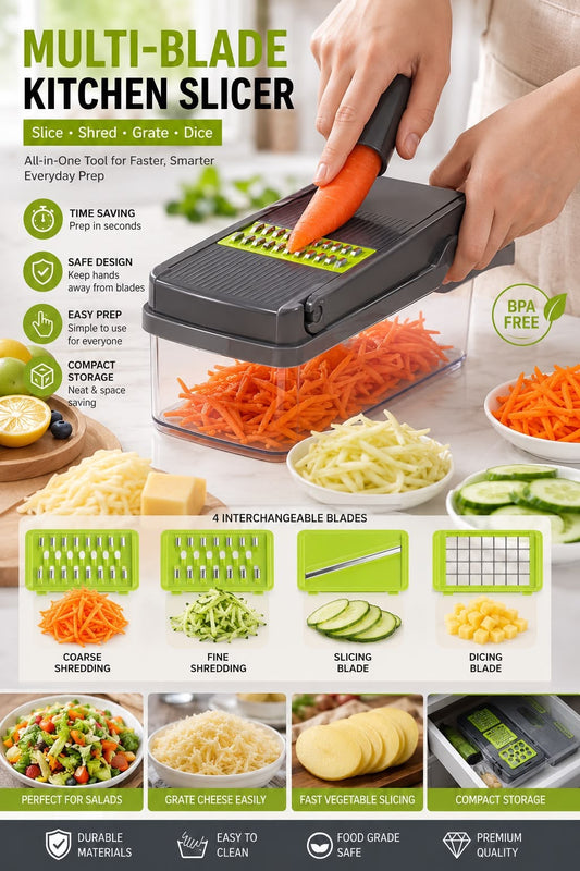 16-in-1 Multifunctional Vegetable Cutter & Slicer