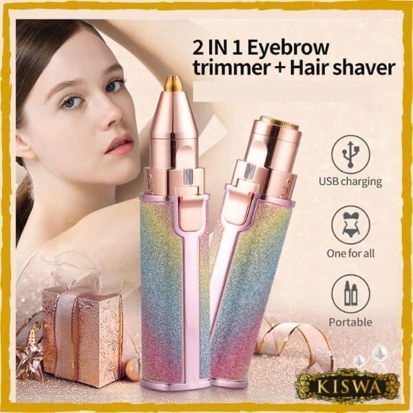 2 in 1 Eyebrows & facial hair trimmer