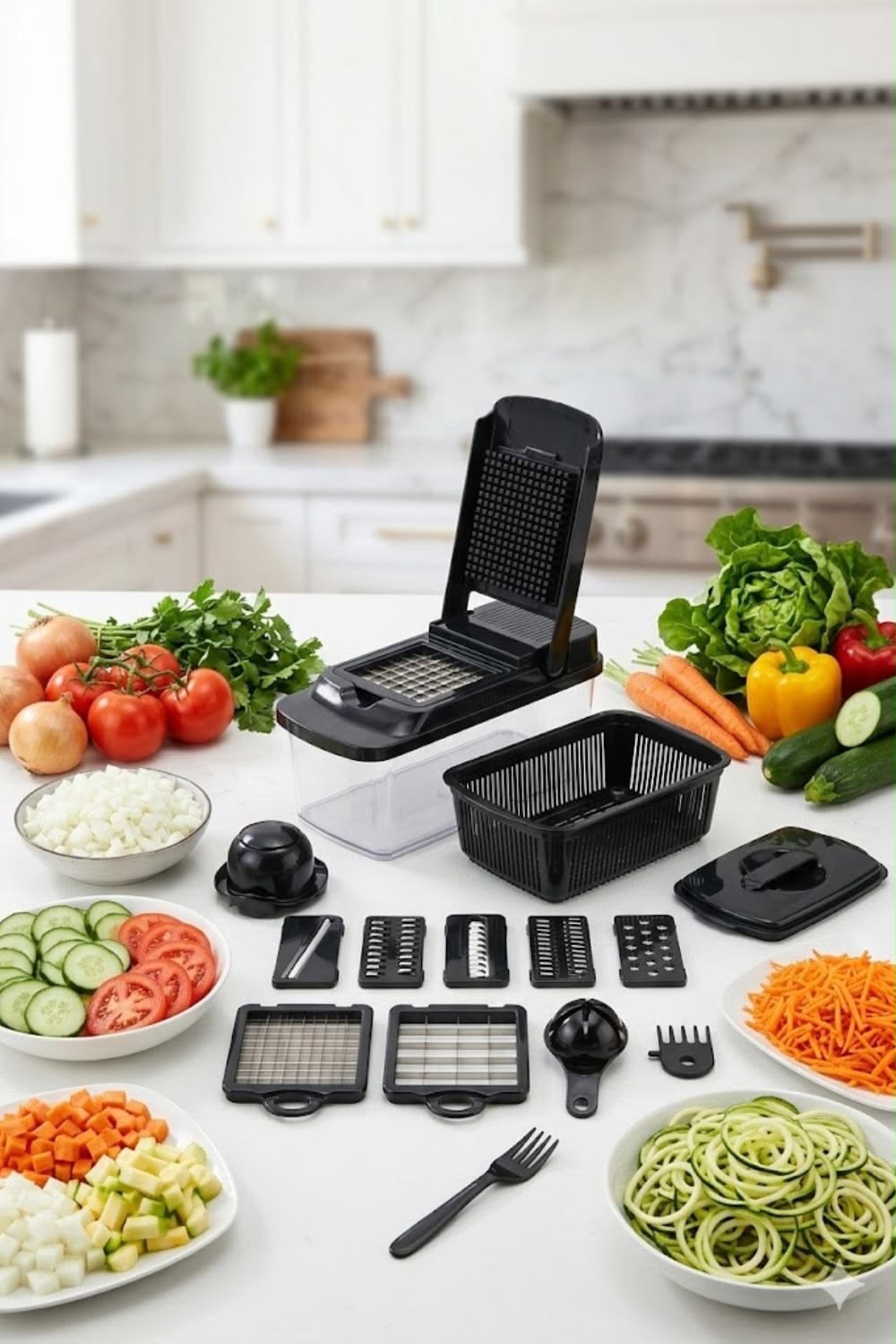 16-in-1 Multifunctional Vegetable Cutter & Slicer